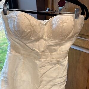 J. Crew Ivory Strapless Dress - “Jcrew 769 Madison”